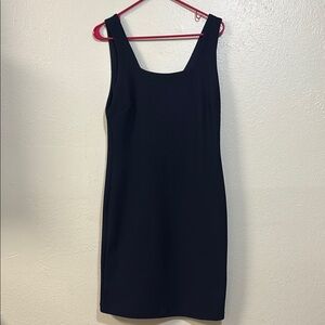 Premise Navy Blue Women’s Midi Dress with Elegant Design and Versatile Style